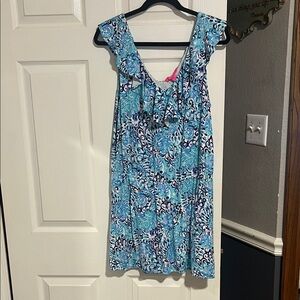 Lilly Pulitzer Blue and White Romper